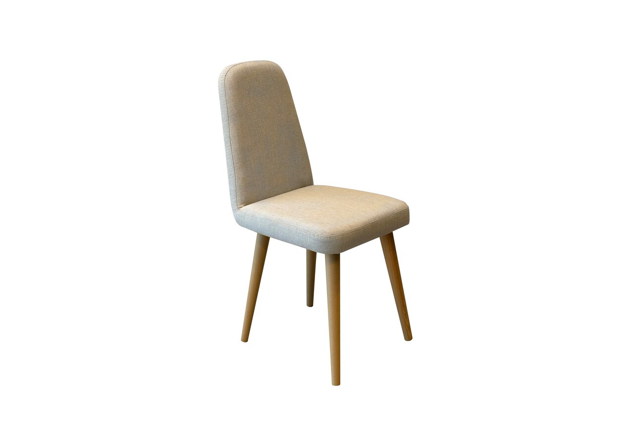 Scaun, Hanah Home, Vina Mini 1005, Stejar / Crem - imagine 4